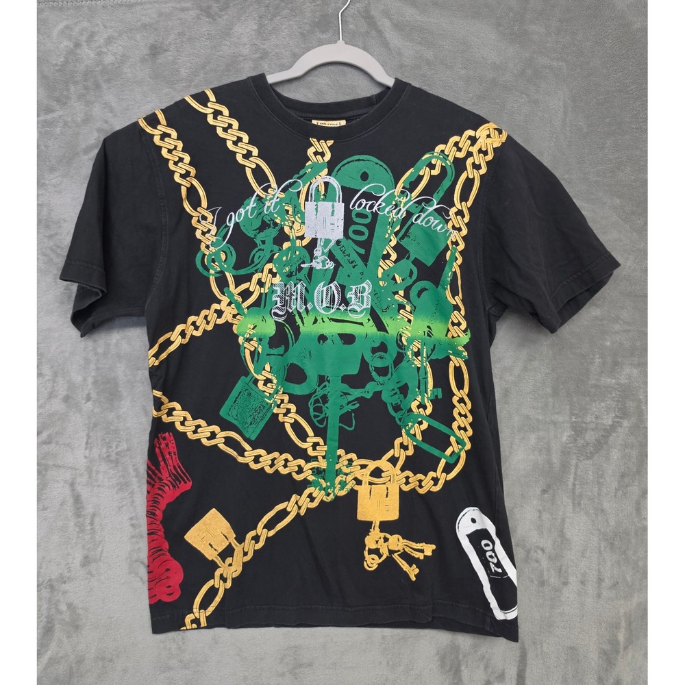 Ak:cess Mens Black I Got It Locked T-Shirt Paper Chaser Large